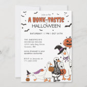 Invitation Halloween Éffrayant Goose Costume Party (Devant)