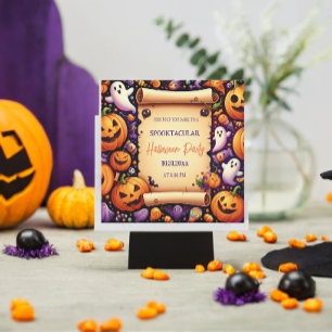 Invitation Halloween Éffrayant Night Bash : Rejoignez-nous po