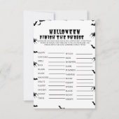 Invitation HAlloween Éffrayant Party Finissez le jeu d'expres (Devant)