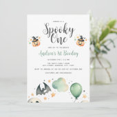 Invitation Halloween Éffrayant premier (Debout devant)