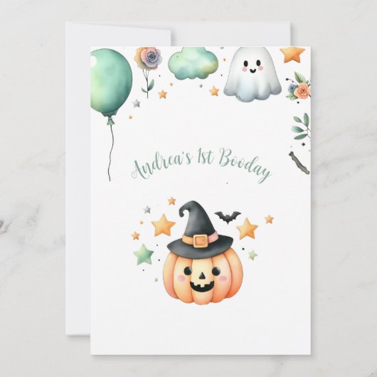 Invitation Halloween Éffrayant premier (Dos)