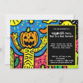 Invitation Halloween Éffrayant Scribble Shindig (Devant)