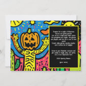 Invitation Halloween Éffrayant Scribble Shindig (Dos)