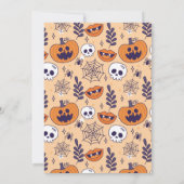 Invitation Halloween Éffrayant Trick ou Treat Party Citrouill (Dos)