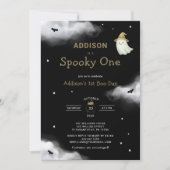 Invitation Halloween Éffrayant un premier anniversaire (Devant)