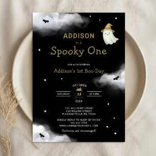 Invitation Halloween Éffrayant un premier anniversaire