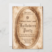 Invitation Halloween Éffrayant victorien vintage (Devant)
