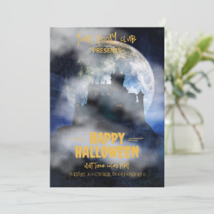 Invitation Halloween effrayante, fête Halloween Bo
