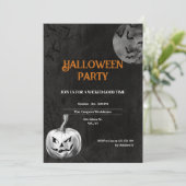 Invitation Halloween éffrayante pour adultes (Debout devant)