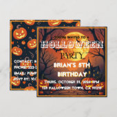 Invitation Halloween effrayante – Venez passer une (Devant / Derrière)