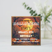 Invitation Halloween effrayante – Venez passer une (Debout devant)
