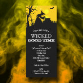 Invitation Halloween en sorcière