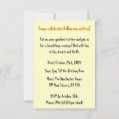 Invitation Halloween enchantant vintage (Dos)