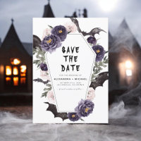 Halloween Enregistrer la date Mariage gothique