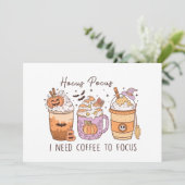 Invitation Halloween et café (Debout devant)