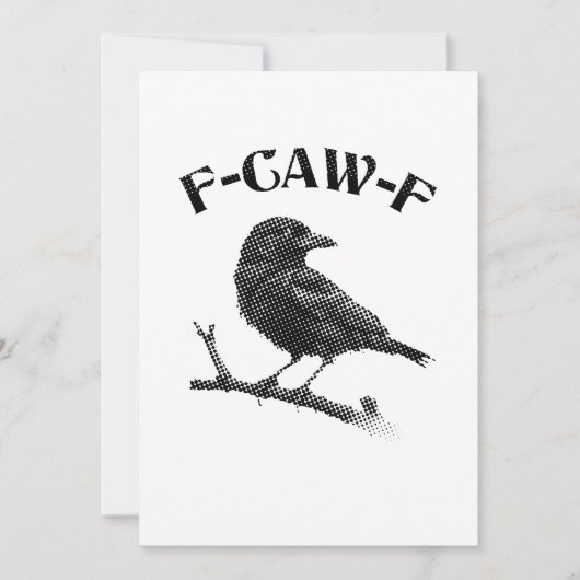 Invitation Halloween F-CAW-F du Corbeau (Devant)