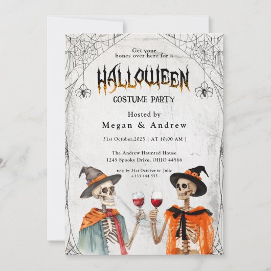 Invitation Halloween familial annuel (Devant)