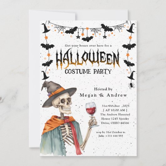 Invitation Halloween familial annuel (Devant)