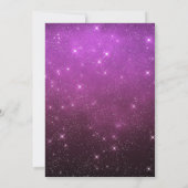 Invitation Halloween Fancy Dress Party sorcière violet (Dos)