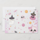 Invitation Halloween Fantôme 1er Anniversaire Photo (Dos)