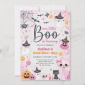 Invitation Halloween Fantôme 2ème anniversaire (Devant)