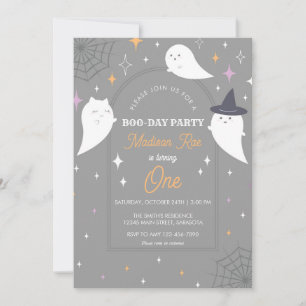 Invitation Halloween Fantôme Arch Frame Anniversaire