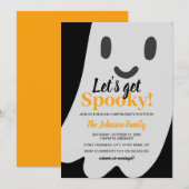 Invitation Halloween Fantômes Épiques (Devant / Derrière)