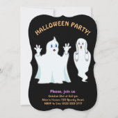 Invitation Halloween Fantômes Trumpy & Munchy (Devant)