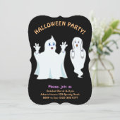 Invitation Halloween Fantômes Trumpy & Munchy (Debout devant)