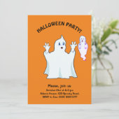 Invitation Halloween Fantômes Trumpy & Munchy (Debout devant)