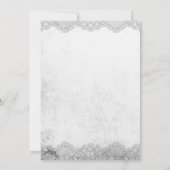 Invitation Halloween féminin moderne noir et blanc (Dos)