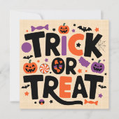 Invitation Halloween - festivités fantomatiques (Devant)