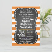 Invitation Halloween Fête d'anniversaire Enfants Costume Invi (Debout devant)