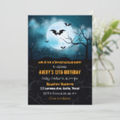 Invitation Halloween, fête d'anniversaire Hallowee (Debout devant)