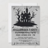 Invitation Halloween Fête du réchauffement de la maison Grey  (Devant)