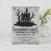 Invitation Halloween Fête du réchauffement de la maison Grey  (Debout devant)