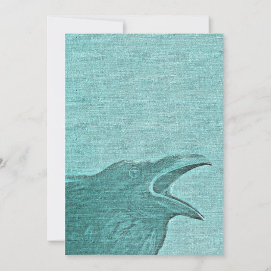 Invitation Halloween fêter crayon vert Éffrayant (Dos)