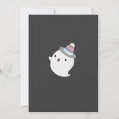 Invitation Halloween Filles Fête Fête Fantômes Citrouille (Dos)