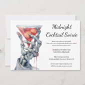 Invitation Halloween Filles Nuit dehors | Cocktail éffrayant (Devant)