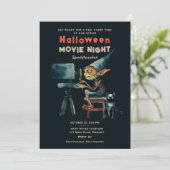 Invitation Halloween Film Office Party Gremlin Black Cat (Debout devant)