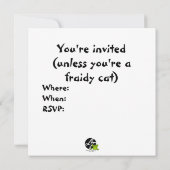 Invitation Halloween Fraidy Cat (Dos)