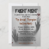 Invitation Halloween Fright Night (Devant)