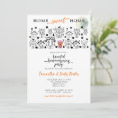 Invitation Halloween Funny Haunted House House House House Ho (Debout devant)