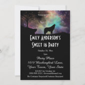 Invitation Halloween Galaxy Wolf Costume Sweet 16 Anniversair (Devant)