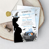 Invitation Halloween Garçon Baby shower bébé est en train de