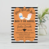 Invitation Halloween Genre Reveillez Invitation, Boo-y ou Gho (Debout devant)
