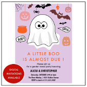 Invitation Halloween Genre révéler l'invitation Ghost Purple