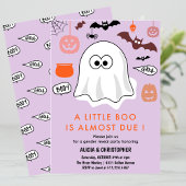 Invitation Halloween Genre révéler l'invitation Ghost Purple
