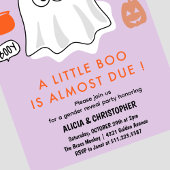 Invitation Halloween Genre révéler l'invitation Ghost Purple