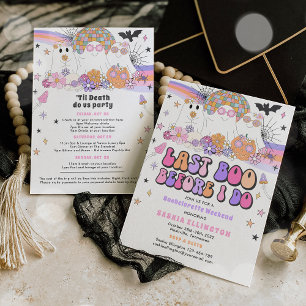 Invitation Halloween Ghost Bachelorette Dernier Boo avant que